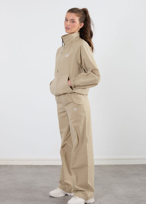 The Grid Tracksuit Half Zip In Sand US45521