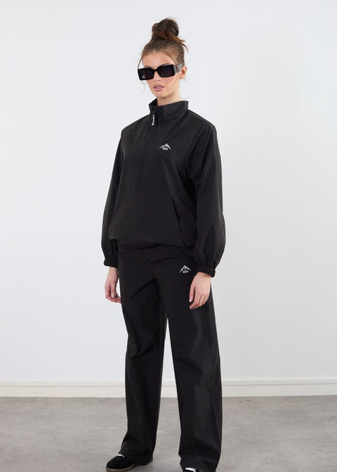 The Grid Tracksuit Half Zip In Black  US45521