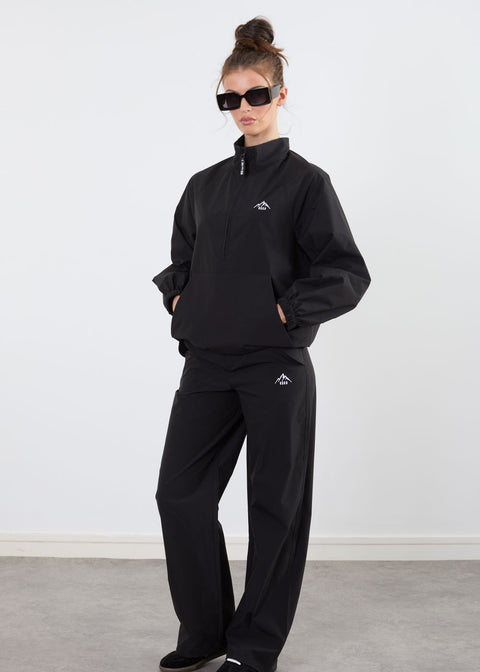 The Grid Tracksuit Half Zip In Black  US45521