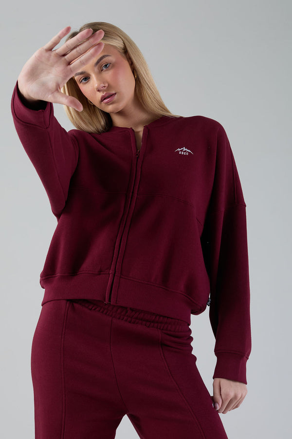 The Apex Tracksuit in Wine