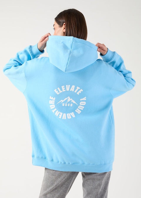 The Turas Hoodie in sky Blue 1992