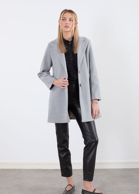 Grey Tailored Coat PD6008