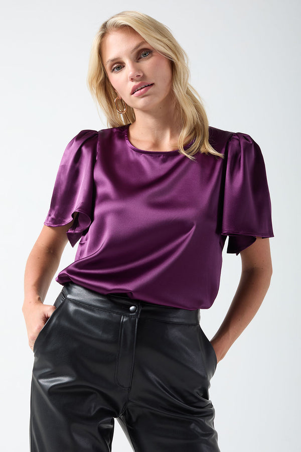 Marc Angelo Satin Blouse