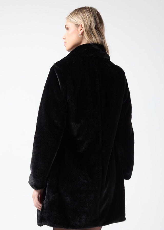 Marc Angelo Fur Jacket MA55506 BLK