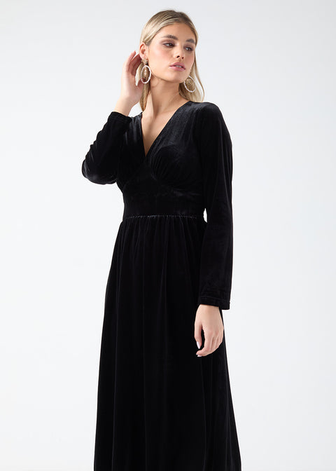 Marc Angelo Wrap Front Dress MA81188 BLK