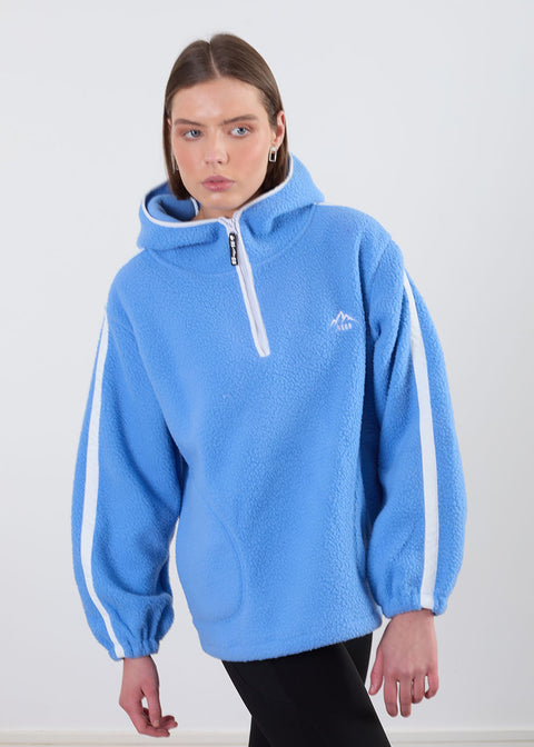 The Echo Fleece in Cornflower and white  US45513