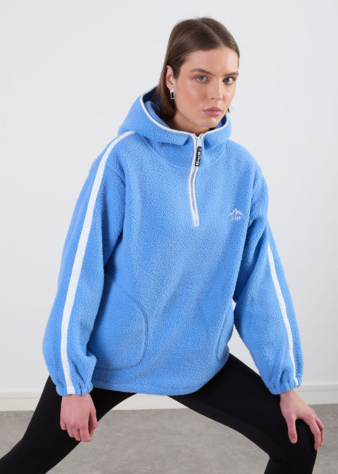 The Echo Fleece in Cornflower and white  US45513