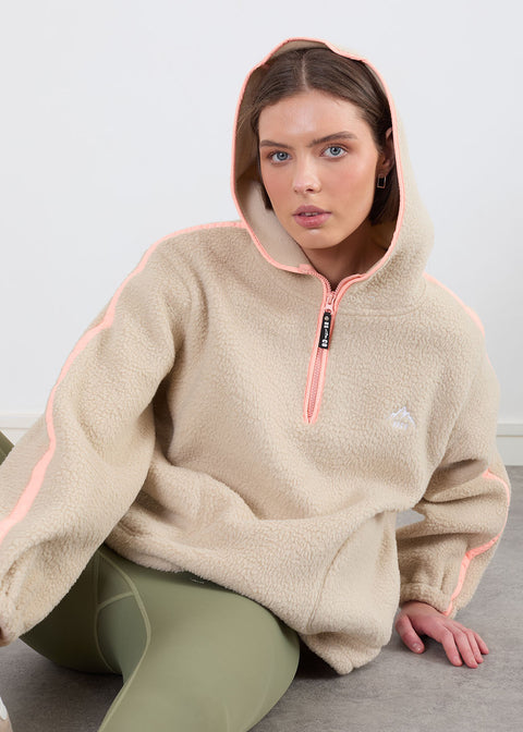 The Echo Fleece in Stone US45513