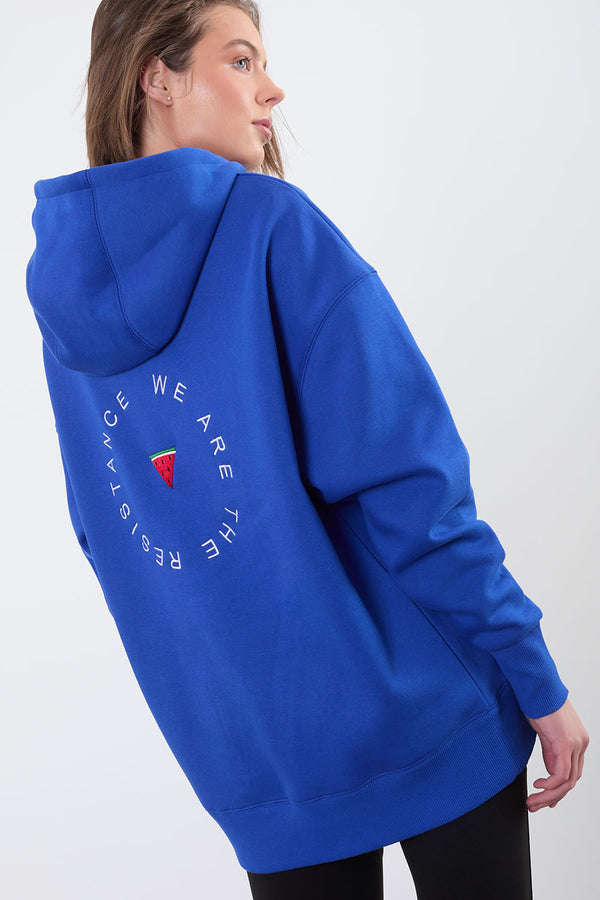 The Resistance Hoodie in Blue US45517