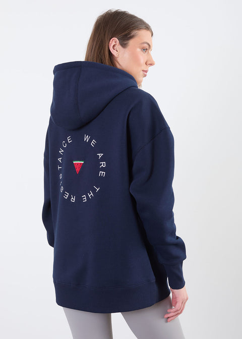 The Resistance Hoodie in Navy US45517