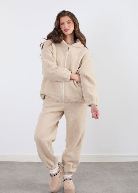 The Vault Tracksuit Joggers in Stone US42214