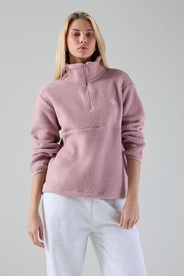 Molly Fleece In Mauve USCO45508