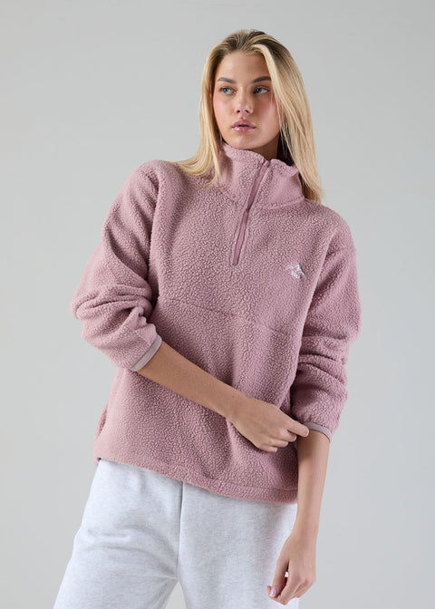 Molly Fleece In Mauve USCO45508