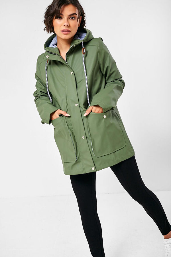 Marc Angelo Olive Raincoat