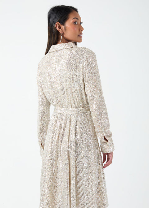 Marc Angelo Sequin shirt dress