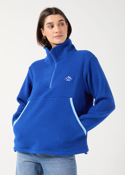 Molly fleece in Cobalt contrast USCO45508