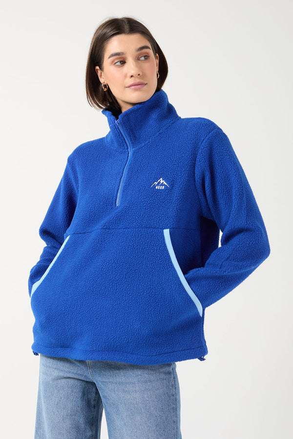 Molly fleece in Cobalt contrast USCO45508