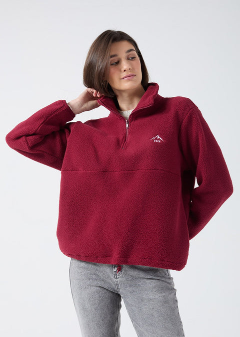 Molly fleece in Wine USCO45508