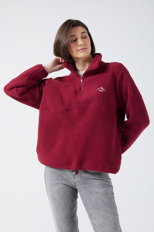 Molly fleece in Wine USCO45508