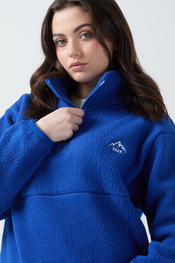 Molly Fleece In Cobalt USCO45508